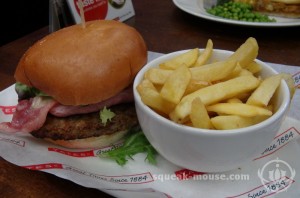 Flavourless burger, London, United Kingdom