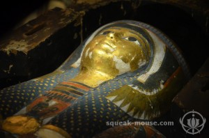 Mummy at the Archaeology Museum, Dublin, Ireland